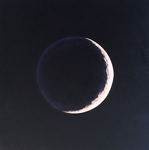 Image of the painting, Crescent Moon East by Glen Hansen